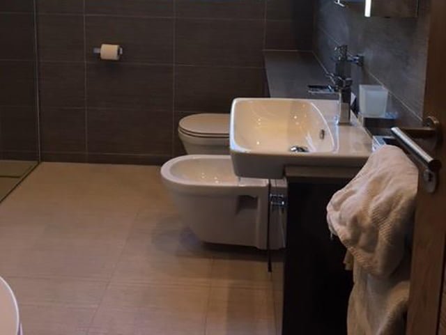 Updated Bathroom Sink, Water Closet & Flooring